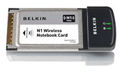 belkin f5d8011au  n1 wireless notebook card imags